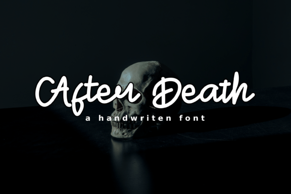 After Death Script Typeface for Warm Editorial Design