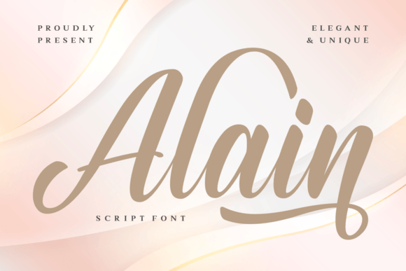Alain: A Gorgeous Script Font for Handmade Creators