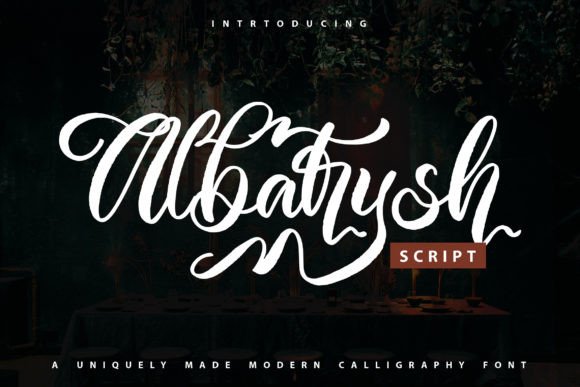 Albatrysh: A Bold Script Handwritten Font for Digital Branding