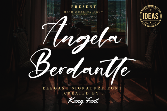 Angela Berdantte: A Playful Handwritten Script Font for Editorial Design