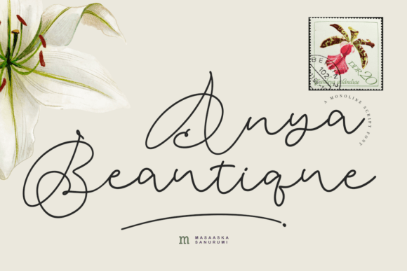 Anya Beautique Script Font for Modern Brand Identity