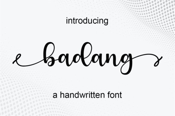 Badang Script Handwritten Font for Branding and Social Campaigns