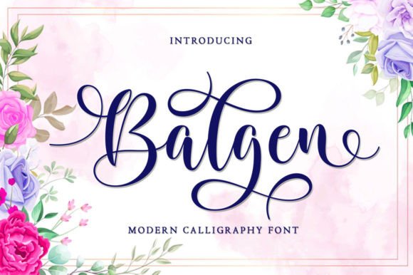 Balgen: A Modern Script Font for Elegant Branding