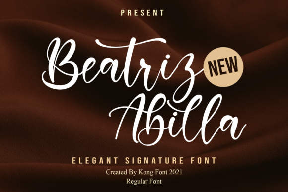 Beatriz Abilla Handwritten Script Font for Crafters