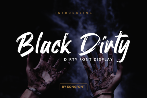 Black Dirty Font: A Playful Handwritten Script for Campaign Design