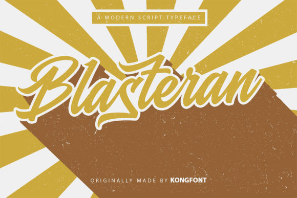 Blasteran: A Playful Script Font for Creative Projects