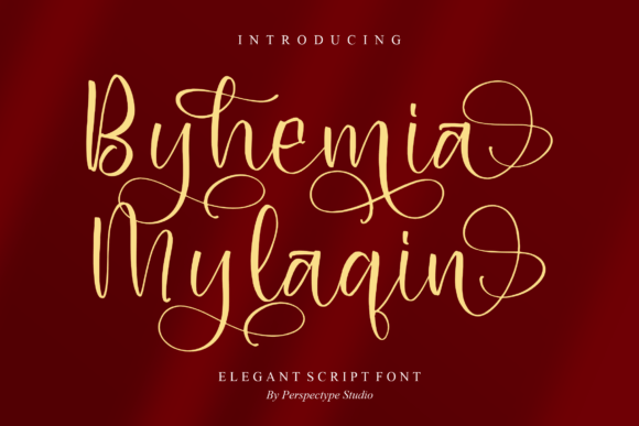 Byhemia Mylaqin: A Dazzling Script Font for Small Business Branding