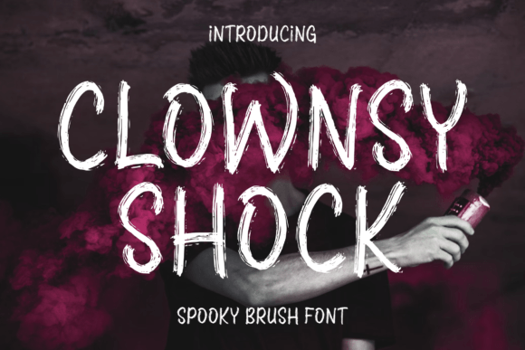 Clownsy Shock Font for Spooky & Playful Digital Branding