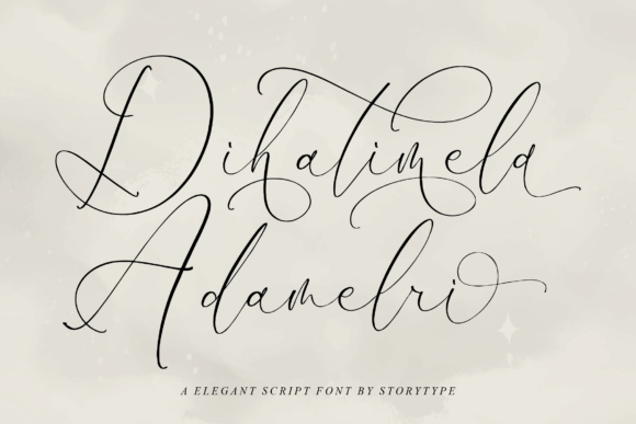 Dihatimela Adamelri Script Font for Elegant Campaign Design