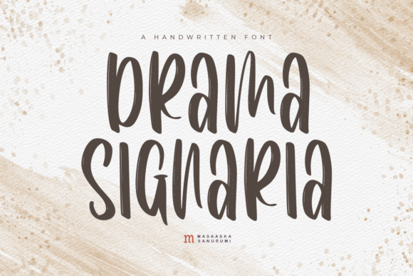Drama Signaria: A Playful Script Handwritten Font for Campaign Headlines