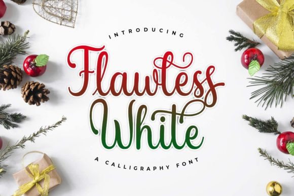 Flawless White: Elegant Script Handwritten Font for Professional Design