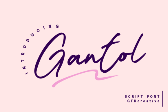 Gantol: A Cursive Script Font for Elegant Branding