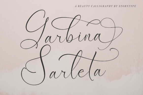 Garbina Sarleta: A Script Handwritten Font That Elevates Campaign Visuals
