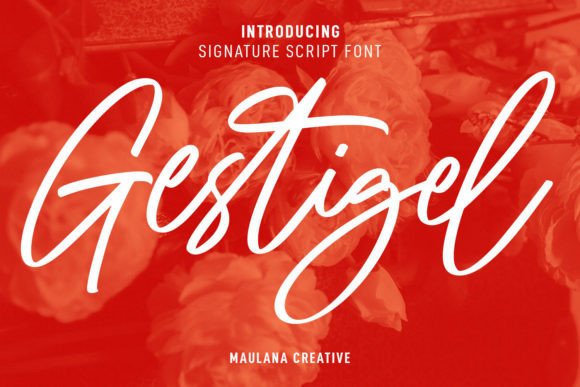 Gestigel: A Romantic Script Handwritten Font for Editorial Design