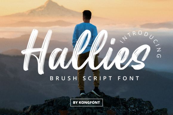 Hallies: A Playful Brushed Script Font for Scroll-Stopping Brand Content