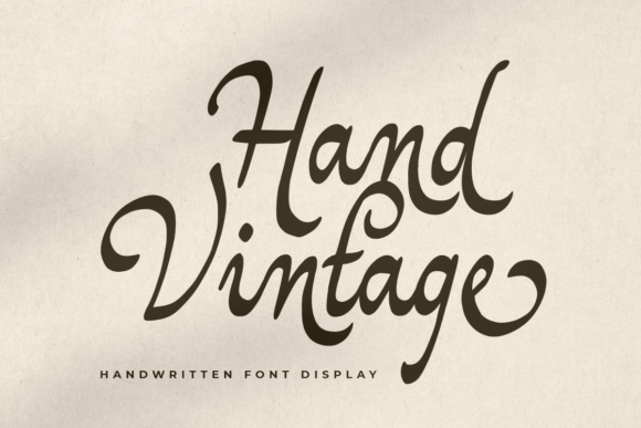 Hand Vintage Script Handwritten Font for Makers