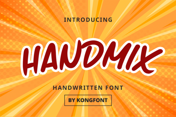 Handmix: A Playful Script Font for Small Business Branding