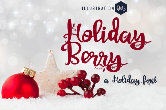Holiday Berry: A Festive Script Handwritten Font for Joyful Design