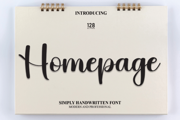 Homepage: A Contemporary Script Handwritten Font for Editorial Design