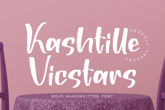 Kashtille Vicstars: A Bold Handwritten Font for Editorial Impact