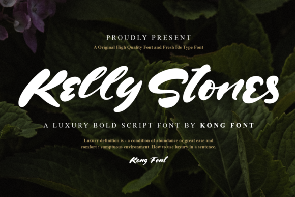 Kelly Stones: A Modern Handwritten Script Font for Digital Design