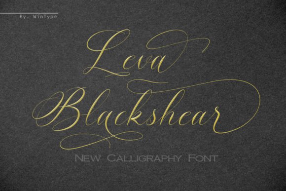 Leva Blackshear Script Font for Elegant Handmade Designs
