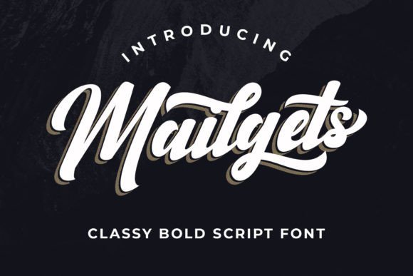 Mailgets: A Bold Script Font for Memorable Branding