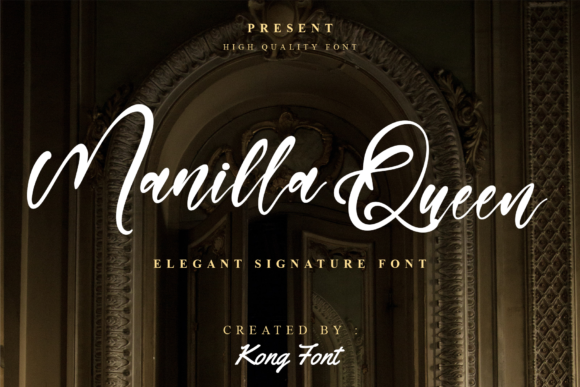 Manilla Queen Font: Playful Handwritten Script for Campaigns