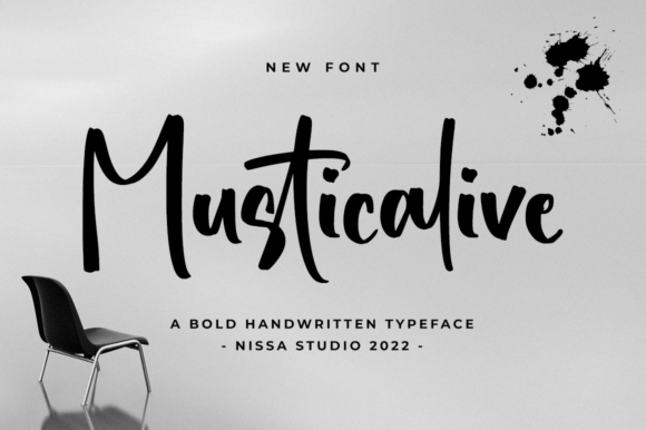 Musticalive Script Font for Elegant Handmade Designs