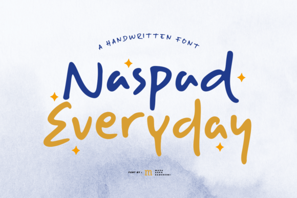 Naspad Everyday: A Playful Script Handwritten Font for Small Business Branding