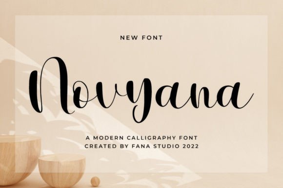 Novyana: A Script Handwritten Font for Elegant Digital Branding