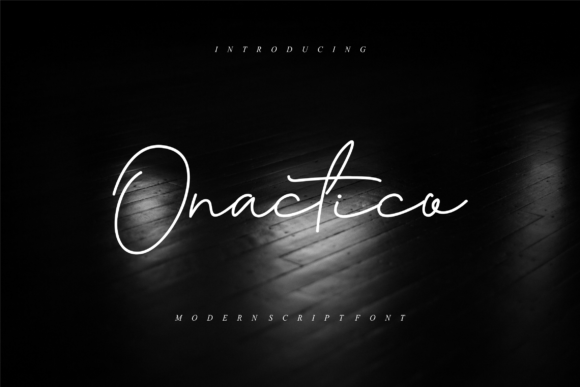 Onactico: A Slim Script Font for Thoughtful Editorial Design
