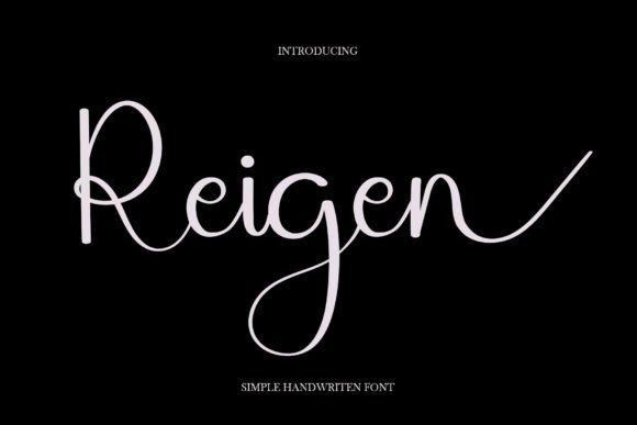 Reigen: A Classic Script Handwritten Font for Authentic Brand Identity