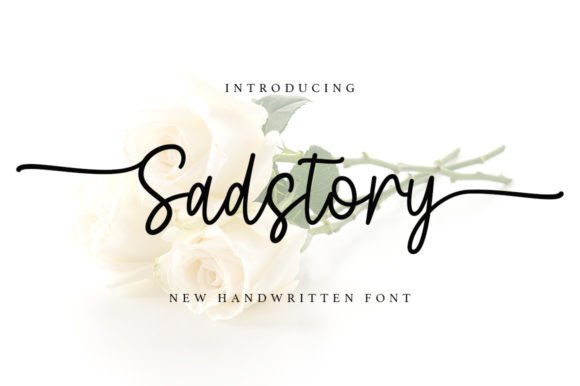 Sadstory Script Font for Handmade Creators