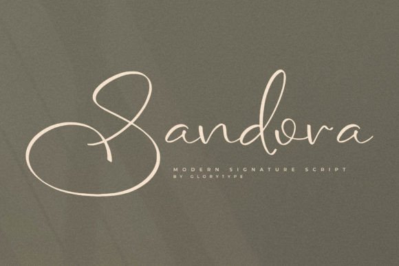 Sandora: A Modern Signature Script Font for Editorial Design