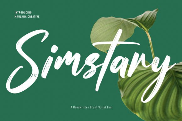 Simstary: A Casual Modern Script Handwritten Font for Makers