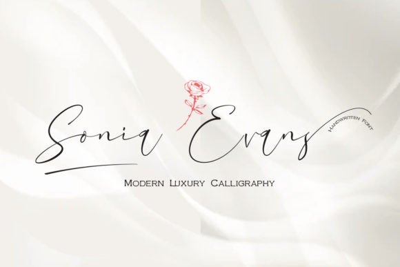 Sonia Evans Script Font for Elegant Editorial Design