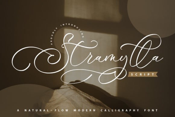 Stramylla: A Naturally Flowing Script Font for Elegant Branding