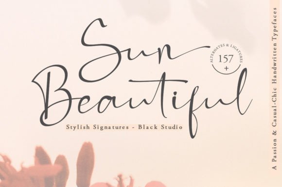 Sun Beautiful Script Font for Handmade Creators