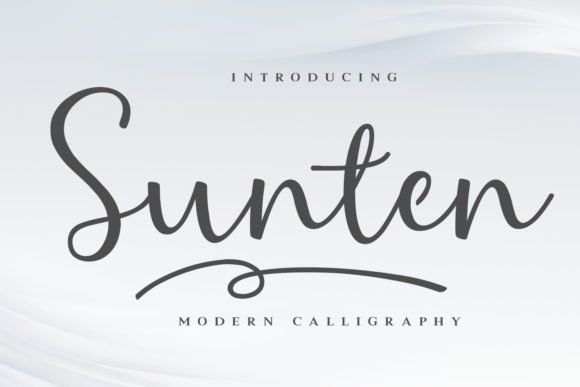 Sunten Script Font for Elegant Branding Projects