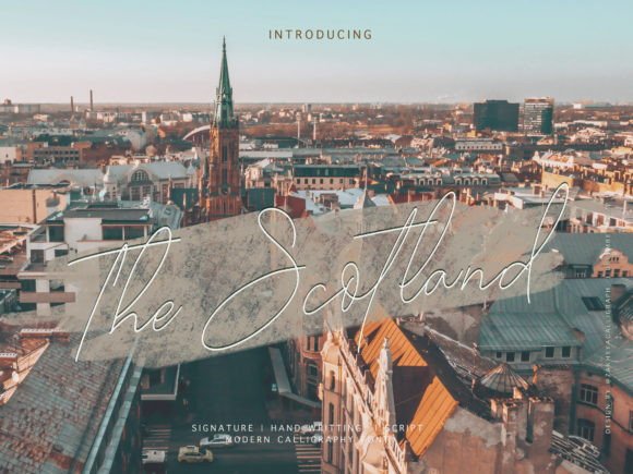 The Scotland Script Font for Elegant Editorial Design