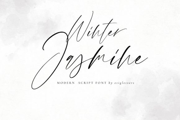 Winter Jasmine: Elegant Script Handwritten Font for Scroll-Stopping Content